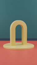 Arch Bookend aus Biopolymer