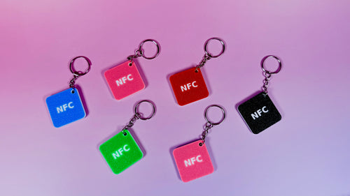 NFC Schlüsselanhänger personalisierbar – Social Media, WLAN & Kontakt | 3D-Druck